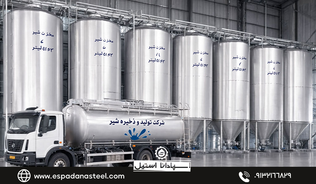 مخزن ذخیره شیر استیل